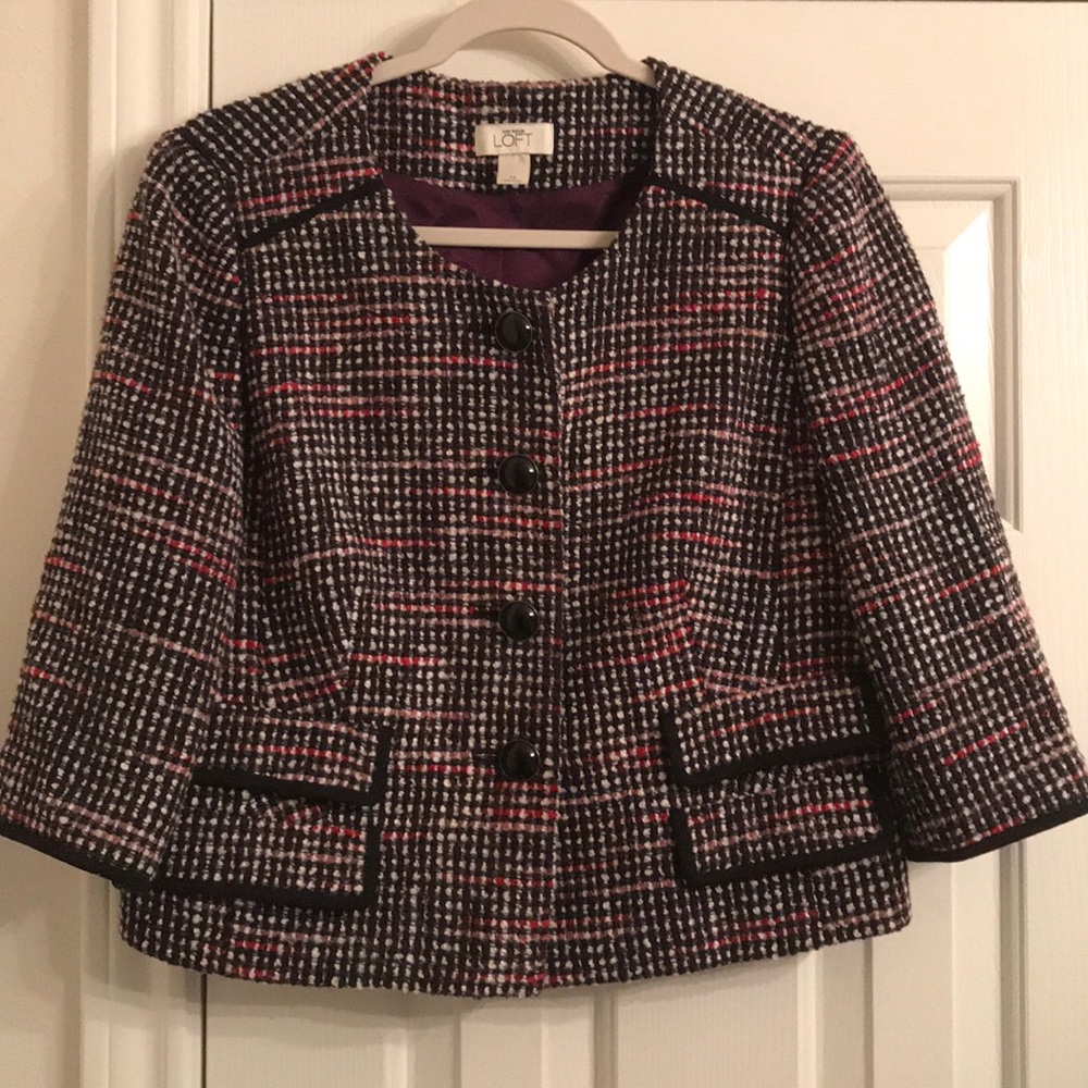 Ann Taylor Loft - Boucle Bolero Jacket Size 12 $24